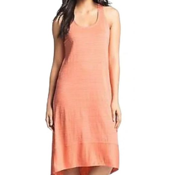 Eileen Fisher Dresses & Skirts - Eileen Fisher Peony Pink & Orange Striped linen Dress Size XL